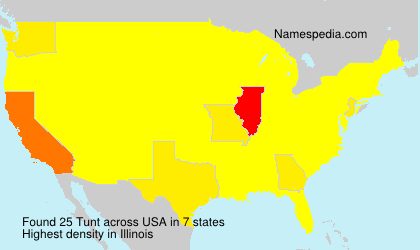 Surname Tunt in USA Surname Tunt in USA