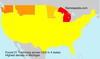 Surname Tuohimaa in USA Surname Tuohimaa in USA