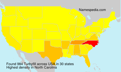 Surname Turbyfill in USA Surname Turbyfill in USA