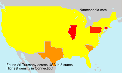 Surname Turcsany in USA Surname Turcsany in USA