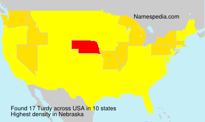 Surname Turdy in USA Surname Turdy in USA