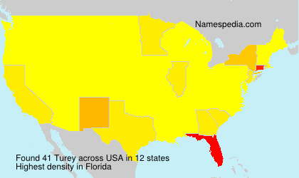 Surname Turey in USA Surname Turey in USA