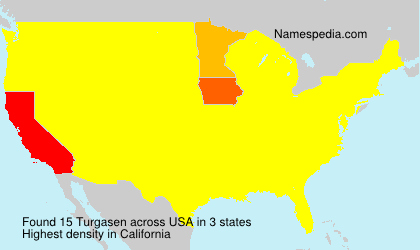 Surname Turgasen in USA Surname Turgasen in USA