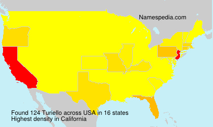 Surname Turiello in USA Surname Turiello in USA