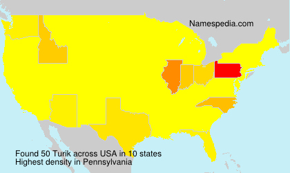 Surname Turik in USA Surname Turik in USA
