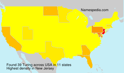 Surname Turing in USA Surname Turing in USA