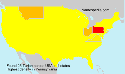 Surname Turjan in USA Surname Turjan in USA