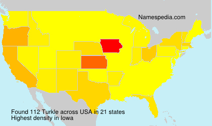 Surname Turkle in USA Surname Turkle in USA