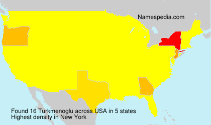 Surname Turkmenoglu in USA Surname Turkmenoglu in USA