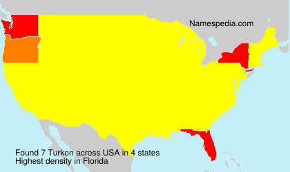 Surname Turkon in USA Surname Turkon in USA