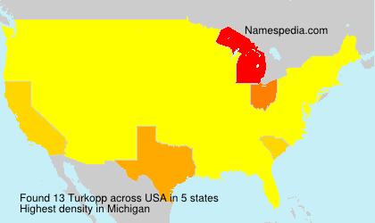 Surname Turkopp in USA Surname Turkopp in USA