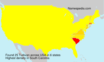 Surname Turkvan in USA Surname Turkvan in USA