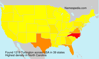 Surname Turlington in USA Surname Turlington in USA