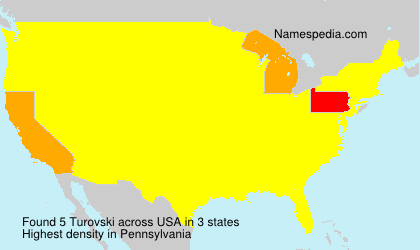 Surname Turovski in USA Surname Turovski in USA