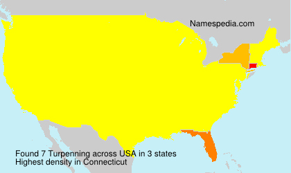 Surname Turpenning in USA Surname Turpenning in USA