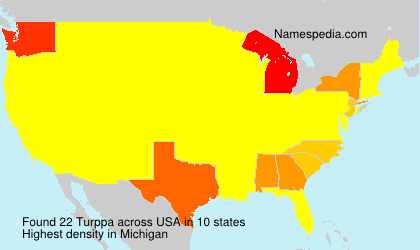 Surname Turppa in USA Surname Turppa in USA