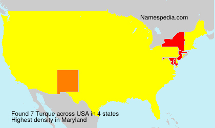 Surname Turque in USA Surname Turque in USA