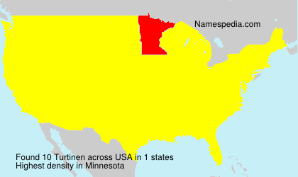 Surname Turtinen in USA Surname Turtinen in USA