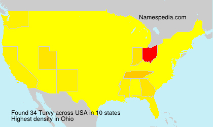 Surname Turvy in USA Surname Turvy in USA