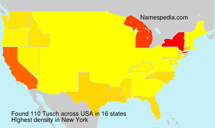 Surname Tusch in USA Surname Tusch in USA