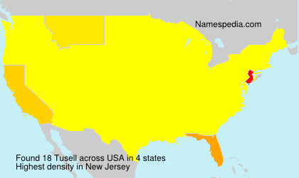 Surname Tusell in USA Surname Tusell in USA