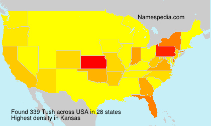 Surname Tush in USA Surname Tush in USA