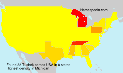 Surname Tushek in USA Surname Tushek in USA
