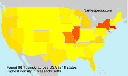 Surname Tusinski in USA Surname Tusinski in USA