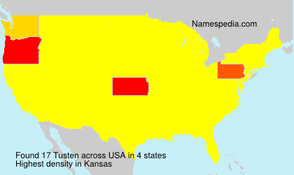 Surname Tusten in USA