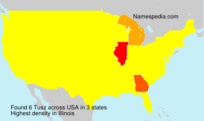 Surname Tusz in USA Surname Tusz in USA