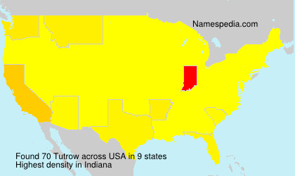 Surname Tutrow in USA Surname Tutrow in USA