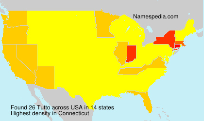 Surname Tutto in USA Surname Tutto in USA