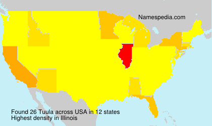 Surname Tuula in USA Surname Tuula in USA