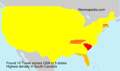Surname Tuvek in USA Surname Tuvek in USA