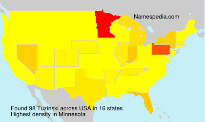 Surname Tuzinski in USA Surname Tuzinski in USA