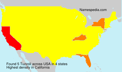 Surname Tuzzoli in USA Surname Tuzzoli in USA