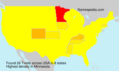 Surname Tveite in USA Surname Tveite in USA