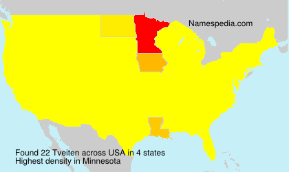 Surname Tveiten in USA Surname Tveiten in USA