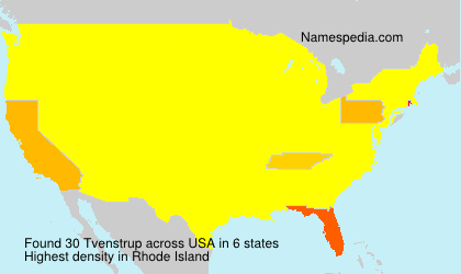 Surname Tvenstrup in USA Surname Tvenstrup in USA