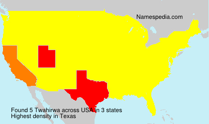 Surname Twahirwa in USA Surname Twahirwa in USA