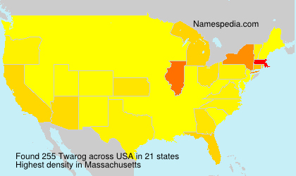 Surname Twarog in USA Surname Twarog in USA