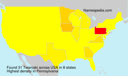 Surname Twaroski in USA Surname Twaroski in USA