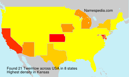 Surname Twemlow in USA Surname Twemlow in USA