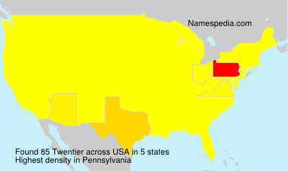Surname Twentier in USA Surname Twentier in USA