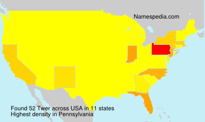Surname Twer in USA Surname Twer in USA