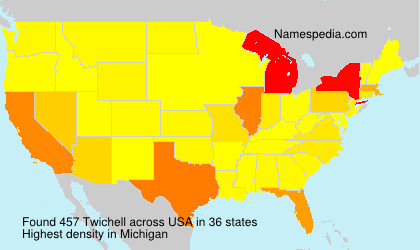 Surname Twichell in USA Surname Twichell in USA