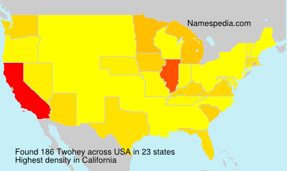 Surname Twohey in USA Surname Twohey in USA