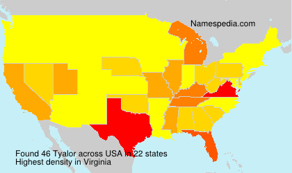 Surname Tyalor in USA Surname Tyalor in USA