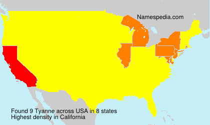 Surname Tyanne in USA Surname Tyanne in USA