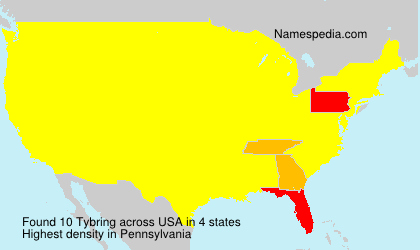 Surname Tybring in USA Surname Tybring in USA